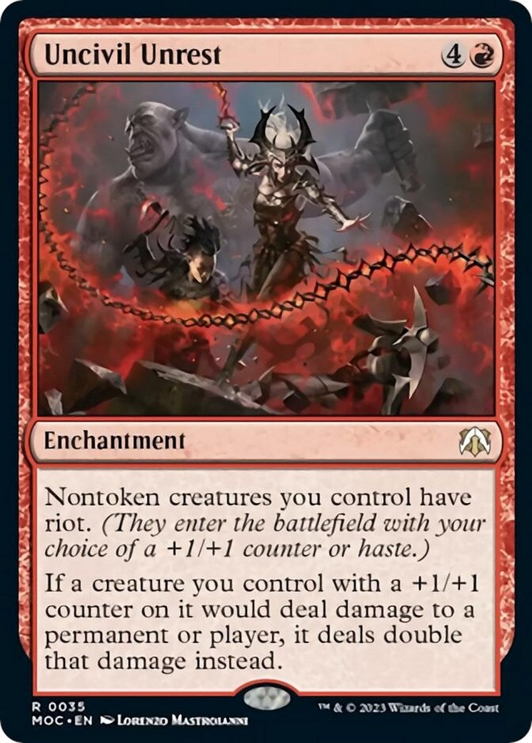 Image for Uncivil Unrest (Commander: March of the Machine) (35) - Magic: The Gathering