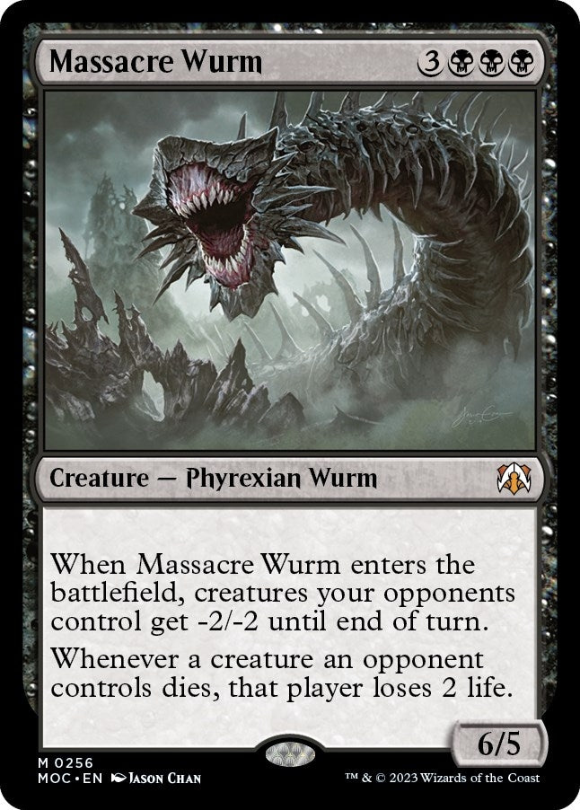 Image for Massacre Wurm (Commander: March of the Machine) (256) - Magic: The Gathering