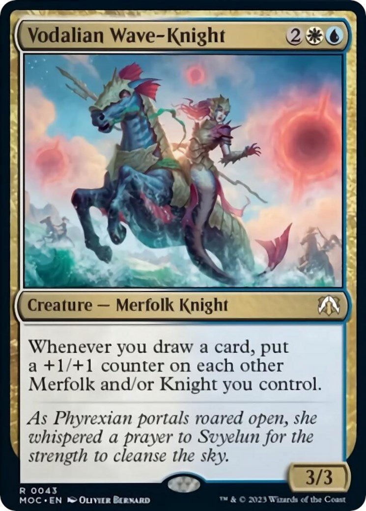Image for Vodalian Wave-Knight (Commander: March of the Machine) (43) - Magic: The Gathering
