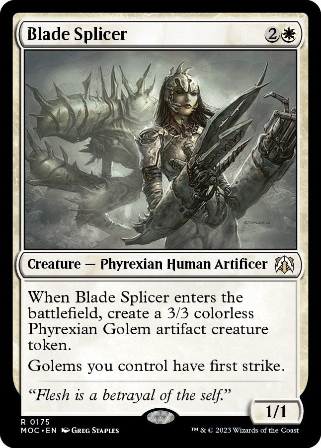 Image for Blade Splicer (Commander: March of the Machine) (175) - Magic: The Gathering