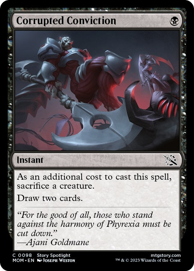 Image for Corrupted Conviction (March of the Machine) (98) - Magic: The Gathering