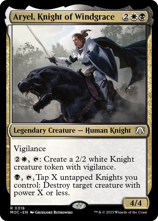 Image for Aryel, Knight of Windgrace (Commander: March of the Machine) (318) - Magic: The Gathering