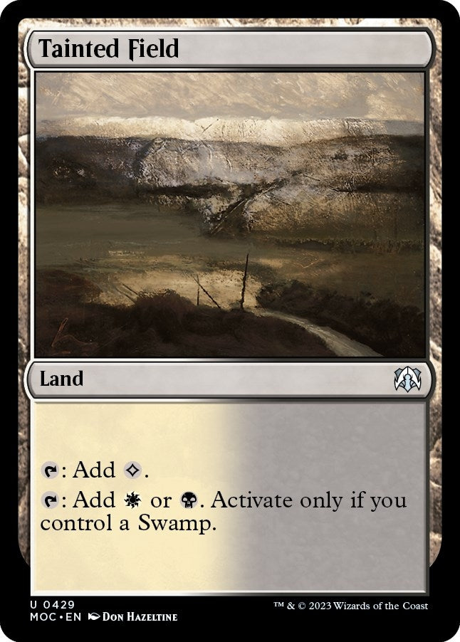 Image for Tainted Field (Commander: March of the Machine) (429) - Magic: The Gathering