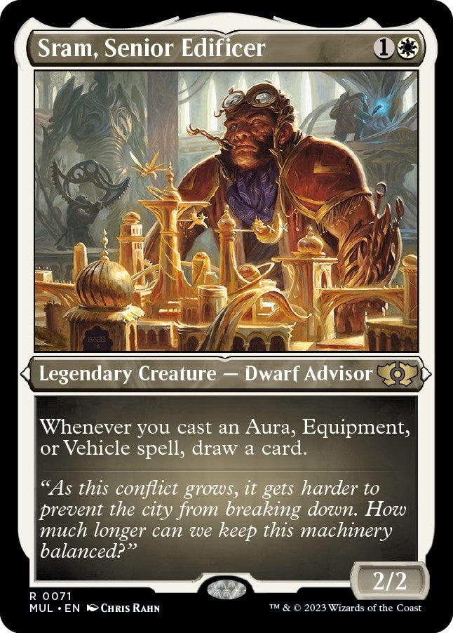 Image for Sram, Senior Edificer (Foil Etched) (March of the Machine: Multiverse Legends) (71) - Magic: The Gathering