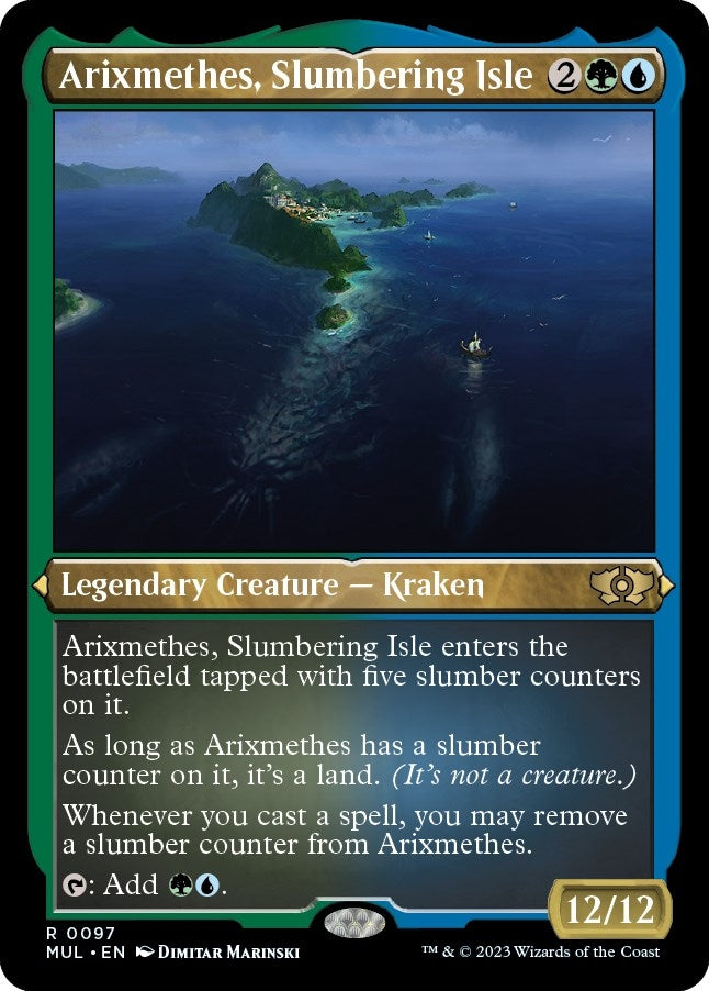 Image for Arixmethes, Slumbering Isle (Foil Etched) (March of the Machine: Multiverse Legends) (97) - Magic: The Gathering