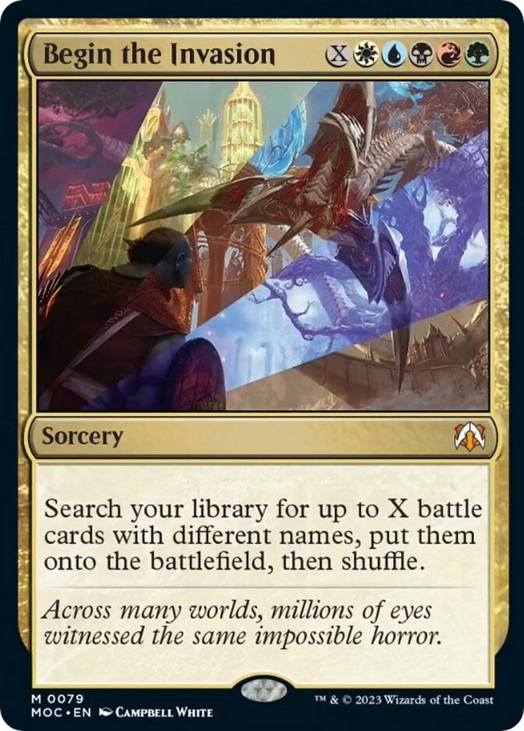 Image for Begin the Invasion (Commander: March of the Machine) (79) - Magic: The Gathering