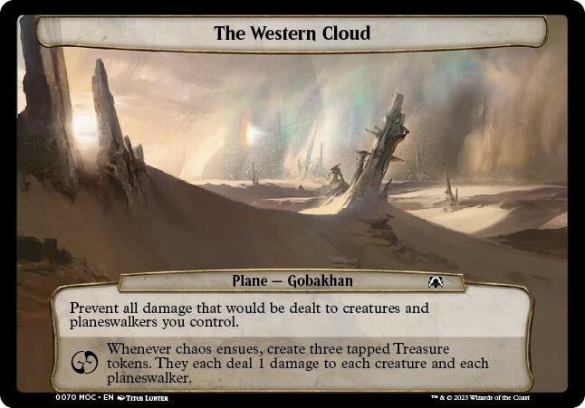 Image for The Western Cloud (Planechase: March of the Machine) (70) - Magic: The Gathering