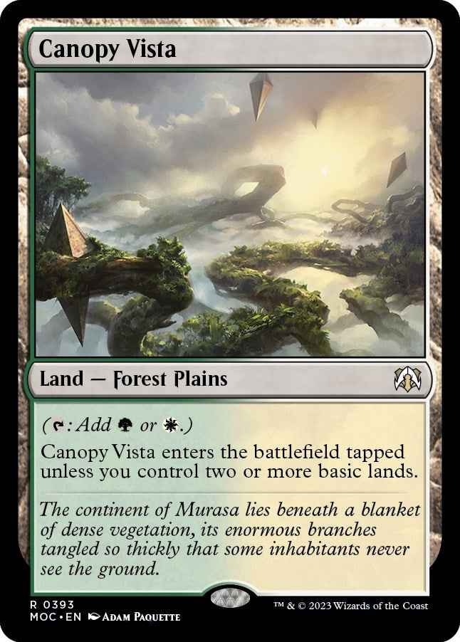 Image for Canopy Vista (Commander: March of the Machine) (393) - Magic: The Gathering