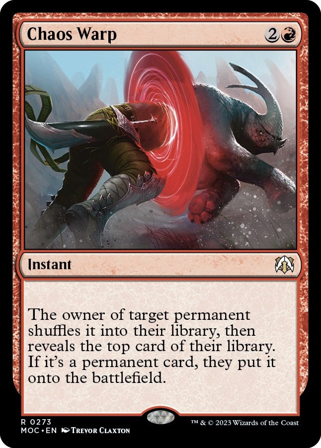 Image for Chaos Warp (Commander: March of the Machine) (273) - Magic: The Gathering