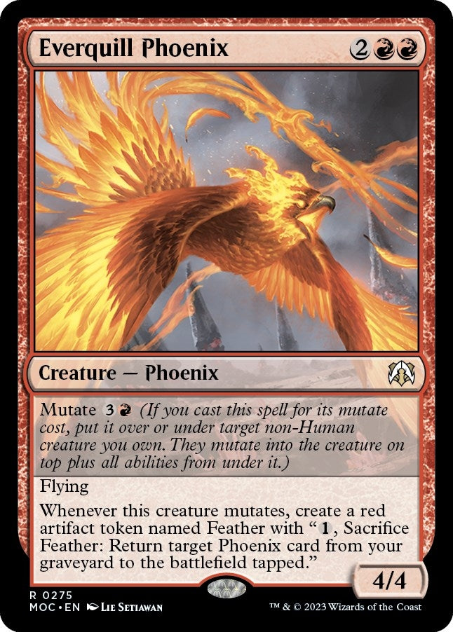 Image for Everquill Phoenix (Commander: March of the Machine) (275) - Magic: The Gathering