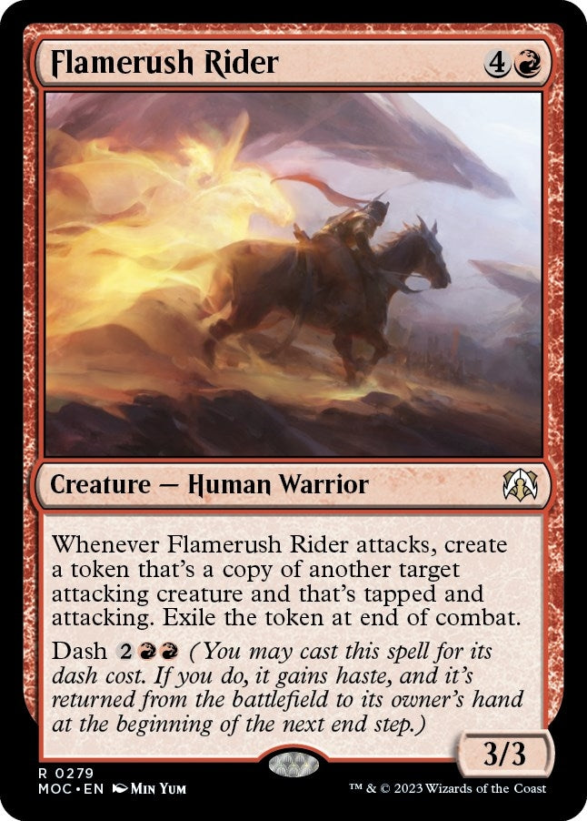 Image for Flamerush Rider (Commander: March of the Machine) (279) - Magic: The Gathering