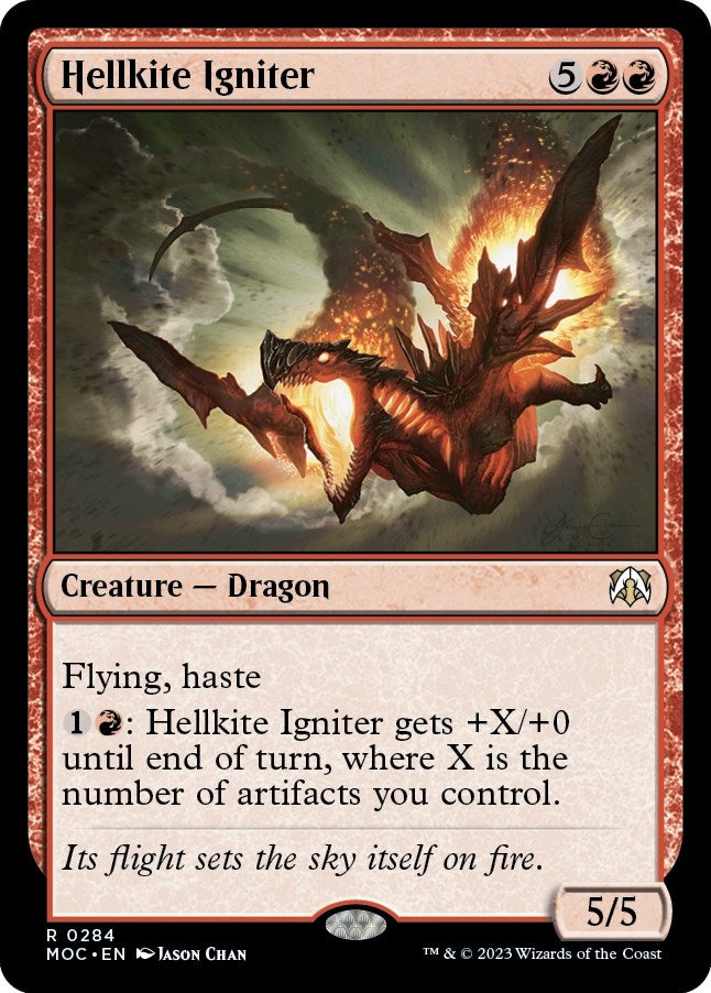 Image for Hellkite Igniter (Commander: March of the Machine) (284) - Magic: The Gathering