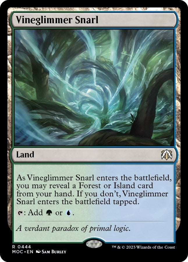 Image for Vineglimmer Snarl (Commander: March of the Machine) (444) - Magic: The Gathering