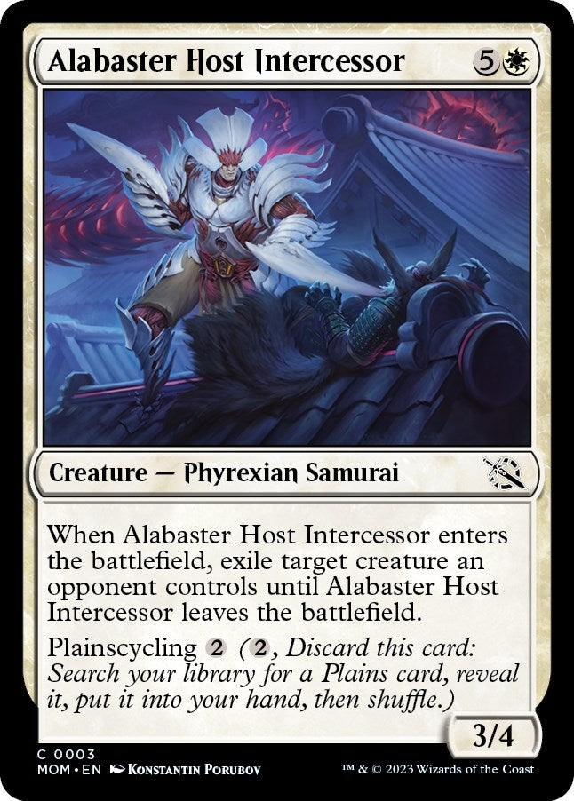 Image for Alabaster Host Intercessor (March of the Machine) (3) - Magic: The Gathering