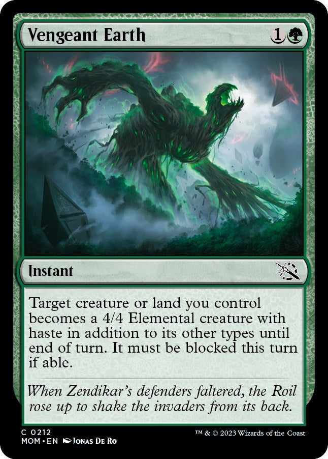 Image for Vengeant Earth (March of the Machine) (212) - Magic: The Gathering