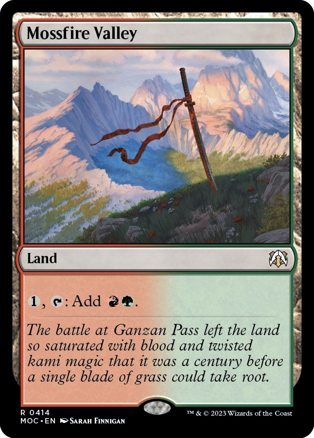 Image for Mossfire Valley (Commander: March of the Machine) (414) - Magic: The Gathering