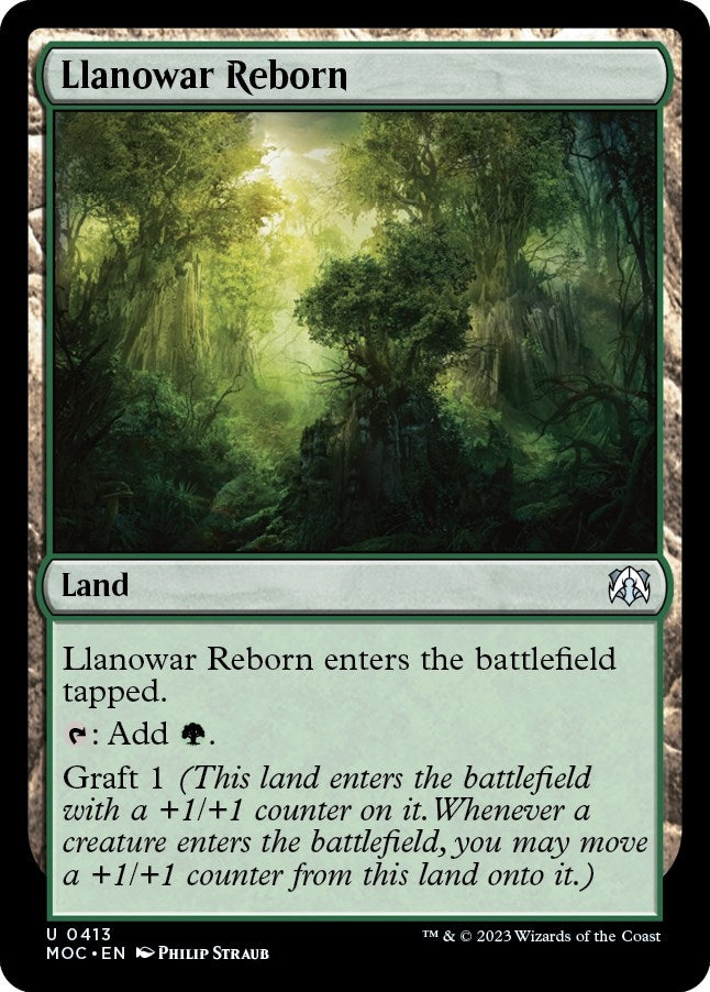 Image for Llanowar Reborn (Commander: March of the Machine) (413) - Magic: The Gathering