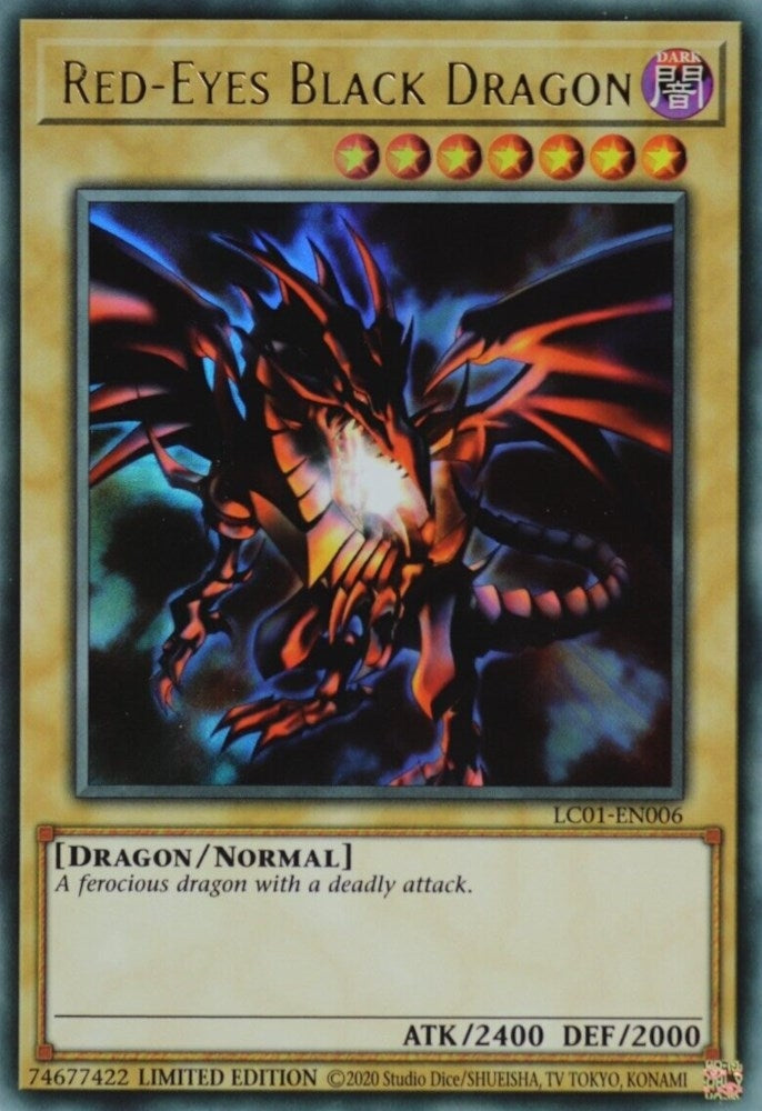 Image for Red-Eyes Black Dragon (25th Anniversary Edition) (Legendary Collection: 25th Anniversary Edition) (LC01-EN006) - YuGiOh