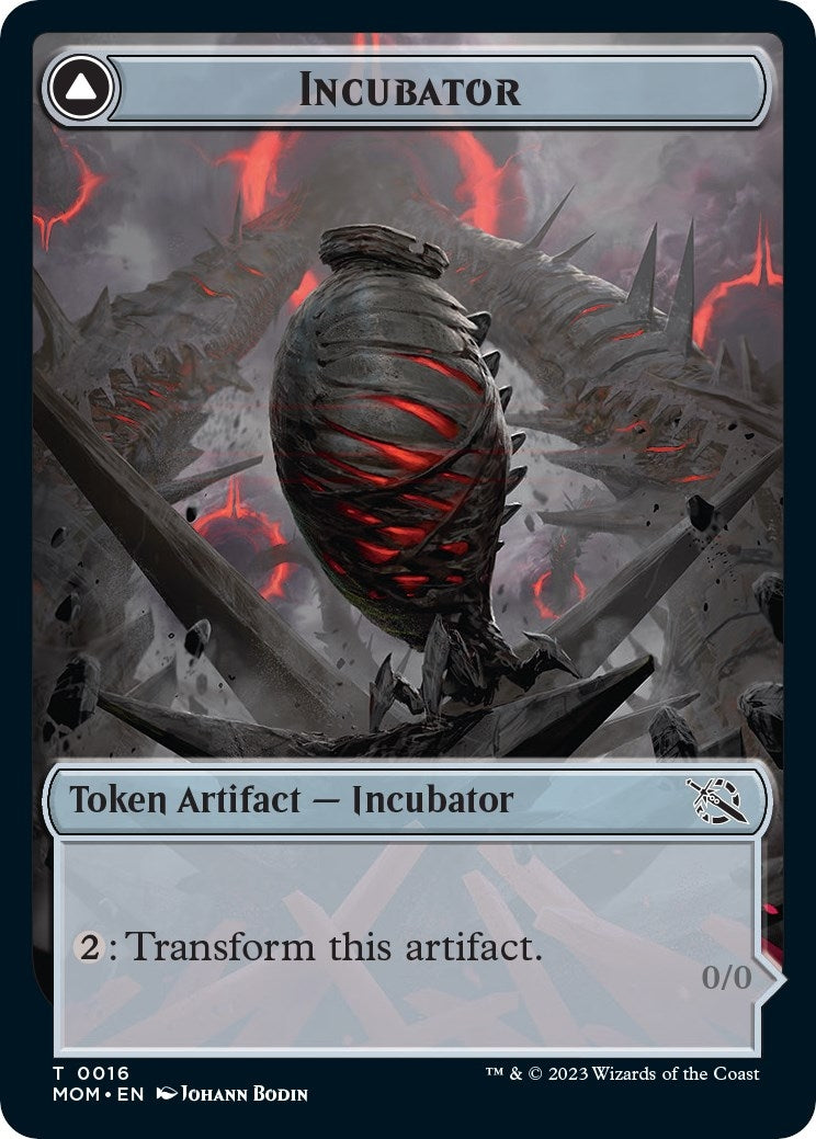 Image for Incubator (0016) // Phyrexian (0016) Double-Sided Token (March of the Machine) (16) - Magic: The Gathering