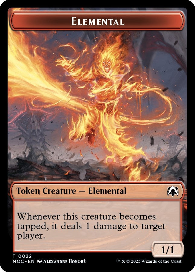 Image for Elemental // Faerie Double-sided Token (Commander: March of the Machine) (22 // 11) - Magic: The Gathering