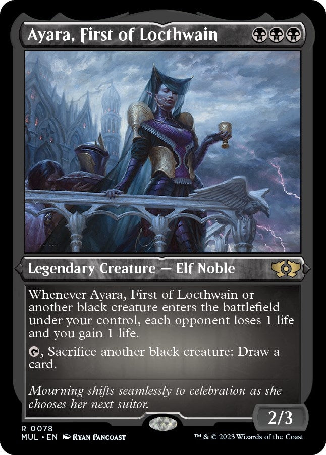 Image for Ayara, First of Locthwain (Foil Etched) (March of the Machine: Multiverse Legends) (78) - Magic: The Gathering