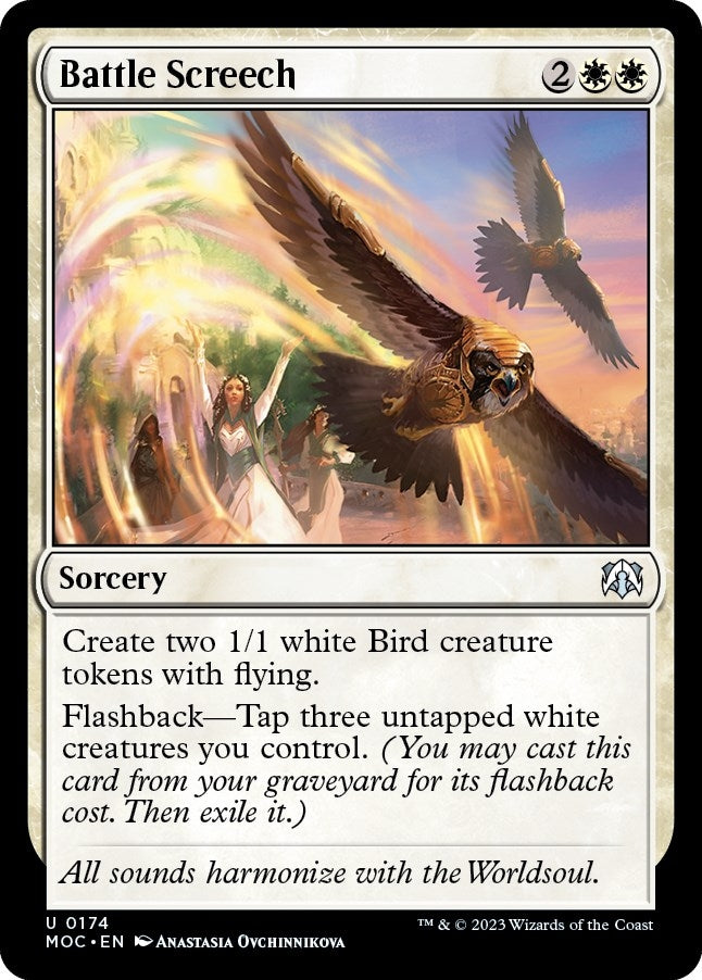Image for Battle Screech (Commander: March of the Machine) (174) - Magic: The Gathering