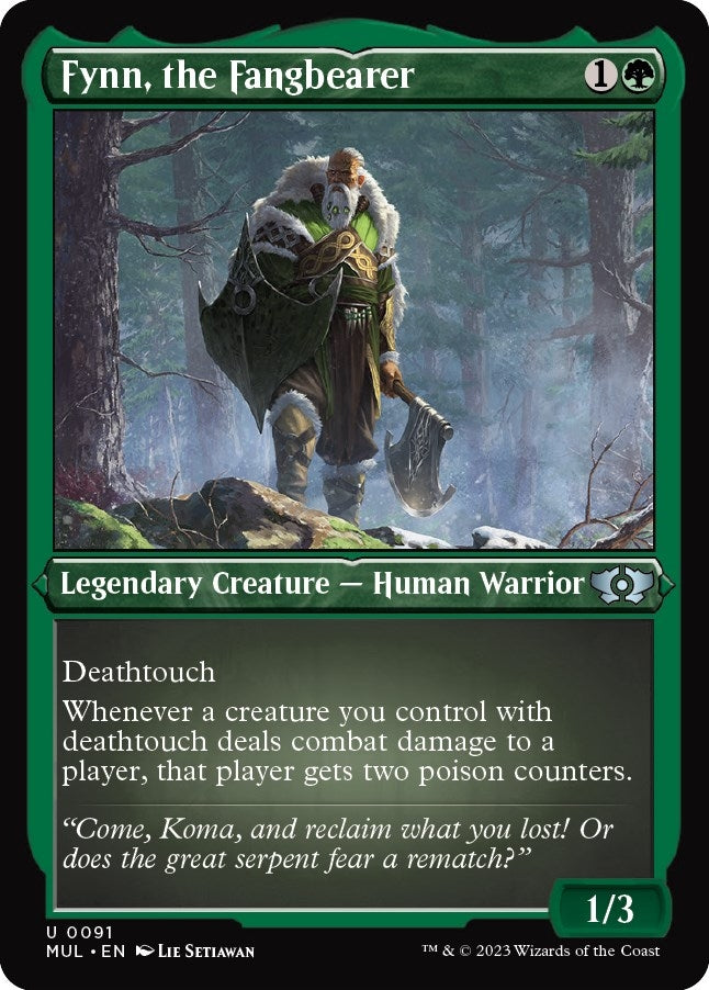 Image for Fynn, the Fangbearer (Foil Etched) (March of the Machine: Multiverse Legends) (91) - Magic: The Gathering