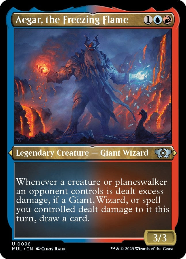 Image for Aegar, the Freezing Flame (Foil Etched) (March of the Machine: Multiverse Legends) (96) - Magic: The Gathering