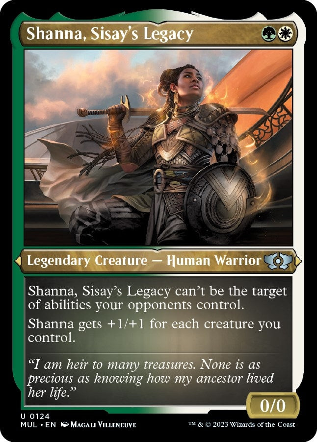 Image for Shanna, Sisay's Legacy (Foil Etched) (March of the Machine: Multiverse Legends) (124) - Magic: The Gathering