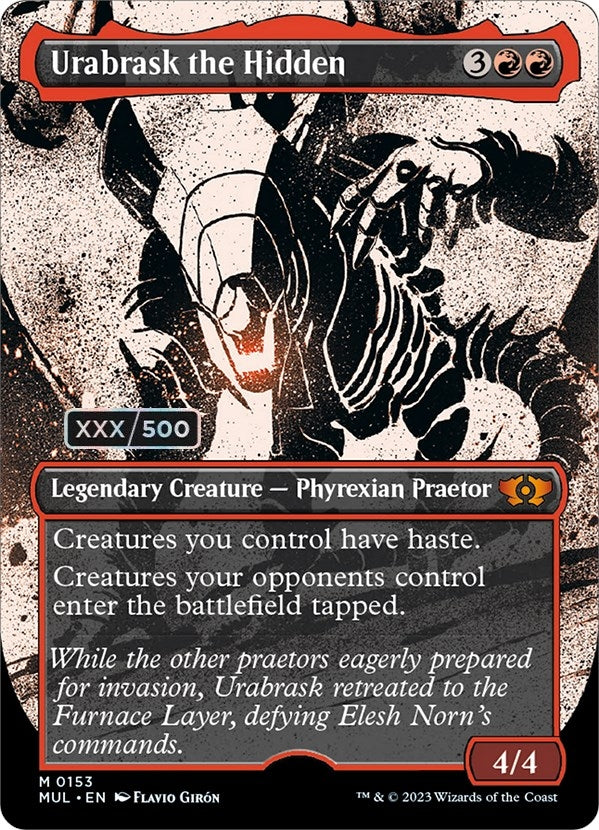 Image for Urabrask the Hidden (Serial Numbered) (March of the Machine: Multiverse Legends) (153) - Magic: The Gathering