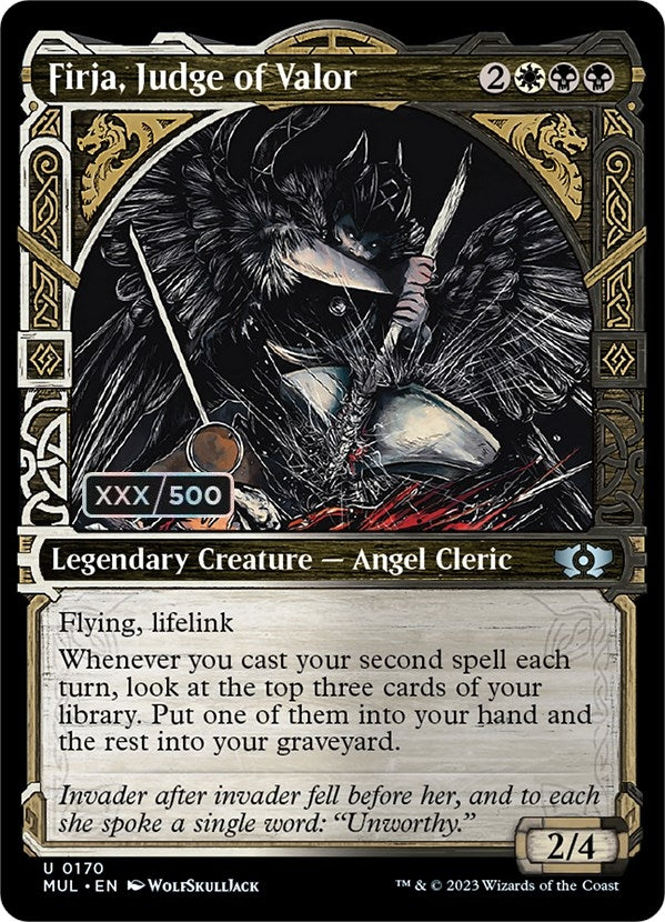 Image for Firja, Judge of Valor (Serial Numbered) (March of the Machine: Multiverse Legends) (170) - Magic: The Gathering