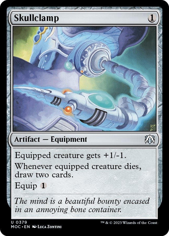 Image for Skullclamp (Commander: March of the Machine) (379) - Magic: The Gathering