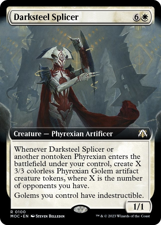 Image for Darksteel Splicer (Extended Art) (Commander: March of the Machine) (100) - Magic: The Gathering