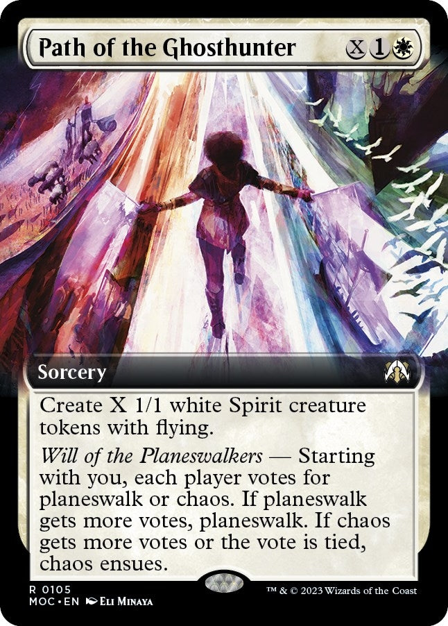 Image for Path of the Ghosthunter (Extended Art) (Commander: March of the Machine) (105) - Magic: The Gathering