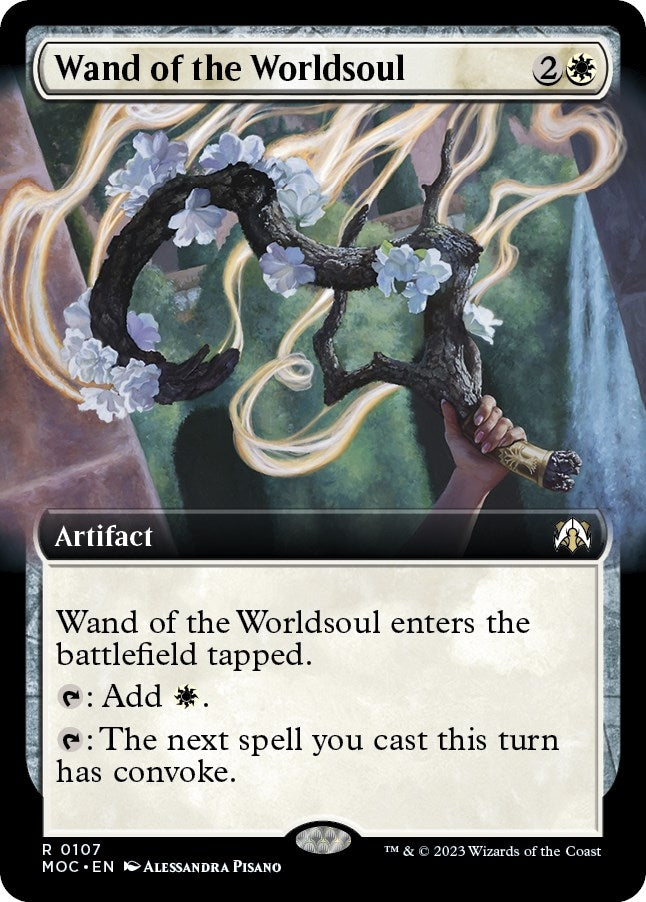 Image for Wand of the Worldsoul (Extended Art) (Commander: March of the Machine) (107) - Magic: The Gathering