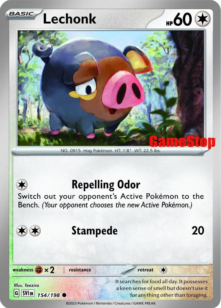Image for Lechonk - 154/198 (GameStop Promo) (Miscellaneous Cards & Products) (154/198) - Pokemon