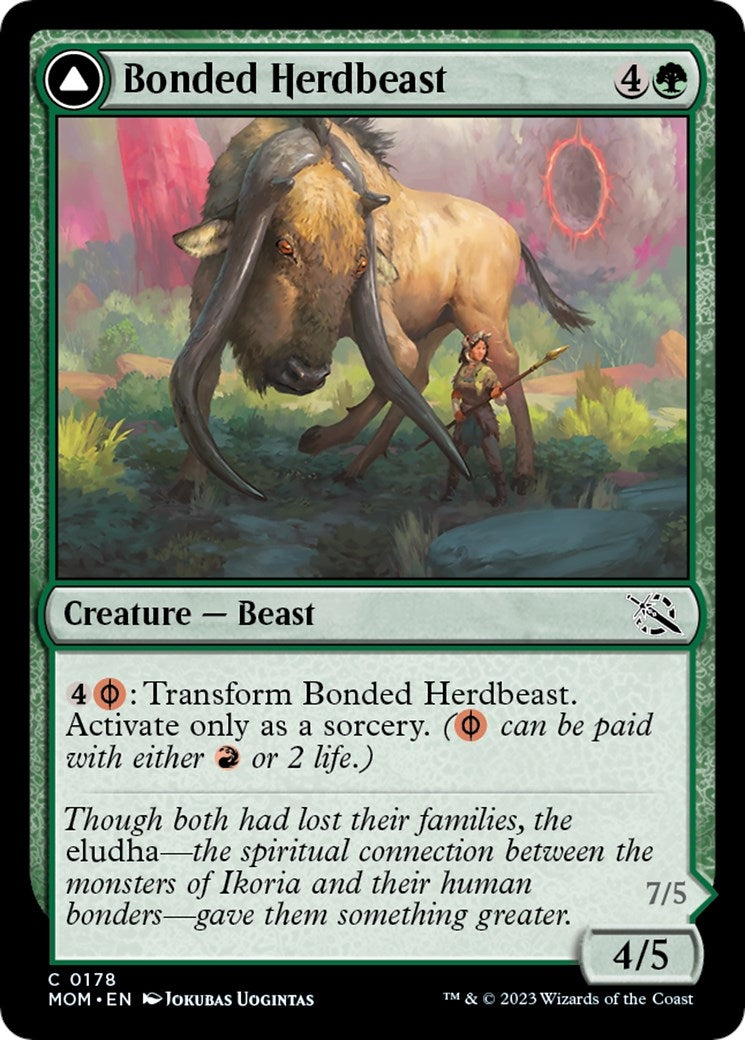 Image for Bonded Herdbeast (March of the Machine) (178) - Magic: The Gathering