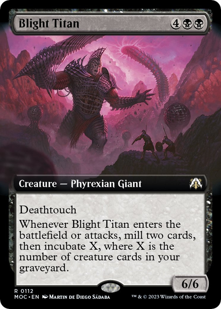 Image for Blight Titan (Extended Art) (Commander: March of the Machine) (112) - Magic: The Gathering