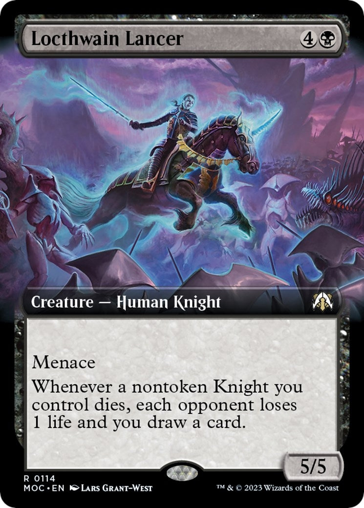 Image for Locthwain Lancer (Extended Art) (Commander: March of the Machine) (114) - Magic: The Gathering