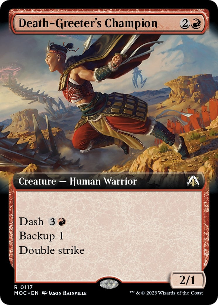 Image for Death-Greeter's Champion (Extended Art) (Commander: March of the Machine) (117) - Magic: The Gathering