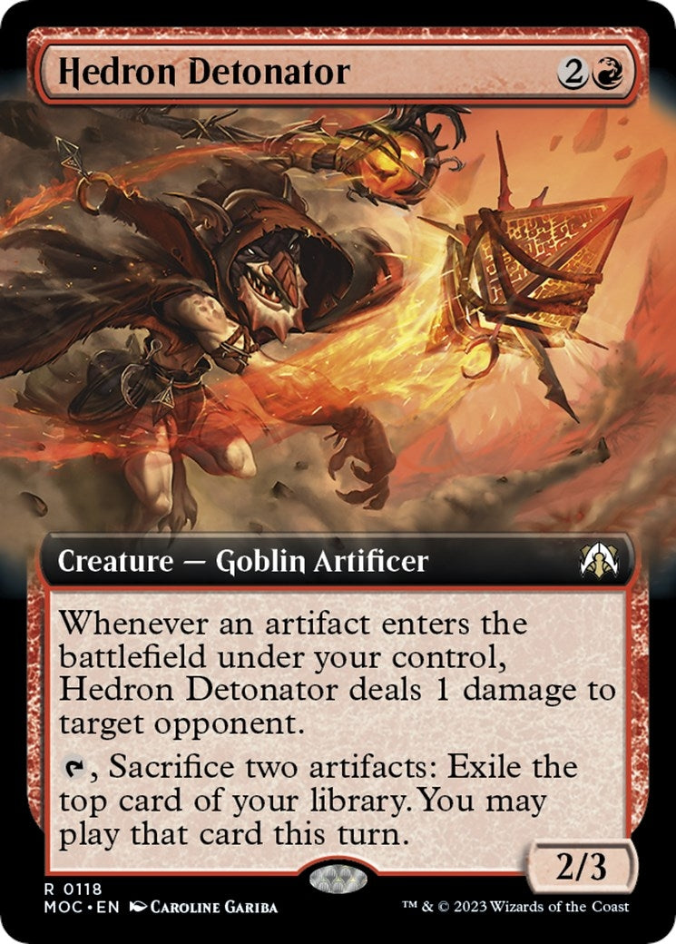 Image for Hedron Detonator (Extended Art) (Commander: March of the Machine) (118) - Magic: The Gathering