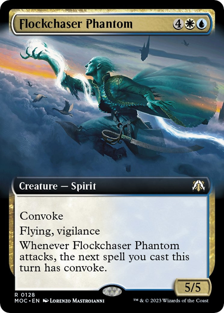 Image for Flockchaser Phantom (Extended Art) (Commander: March of the Machine) (128) - Magic: The Gathering