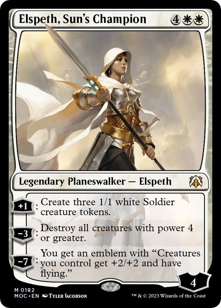 Image for Elspeth, Sun's Champion (Commander: March of the Machine) (182) - Magic: The Gathering