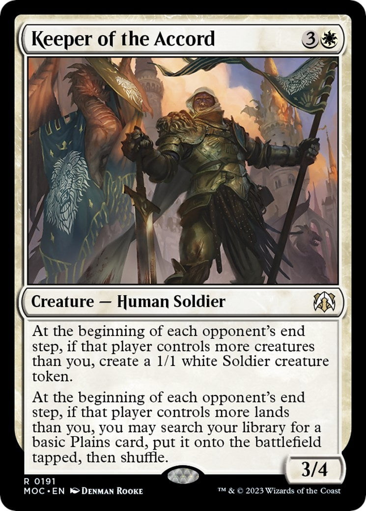 Image for Keeper of the Accord (Commander: March of the Machine) (191) - Magic: The Gathering