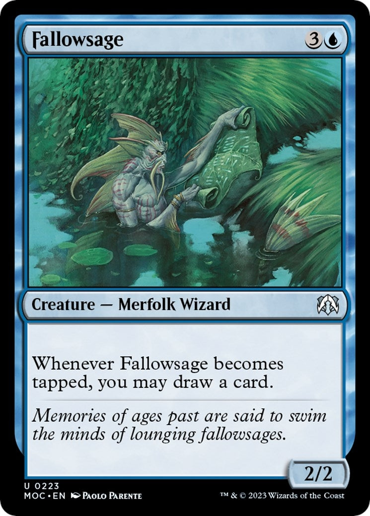 Image for Fallowsage (Commander: March of the Machine) (223) - Magic: The Gathering