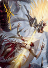 Image for Elspeth's Smite Art Card (Gold-Stamped Signature) (Art Series: March of the Machine) (5) - Magic: The Gathering