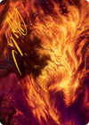Image for Stoke the Flames Art Card (Gold-Stamped Signature) (Art Series: March of the Machine) (38) - Magic: The Gathering