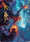 Image for Hidetsugu and Kairi Art Card (Gold-Stamped Signature) (Art Series: March of the Machine) (45) - Magic: The Gathering