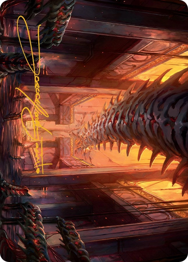 Image for Bloodfell Caves Art Card (Gold-Stamped Signature) (Art Series: March of the Machine) (55) - Magic: The Gathering
