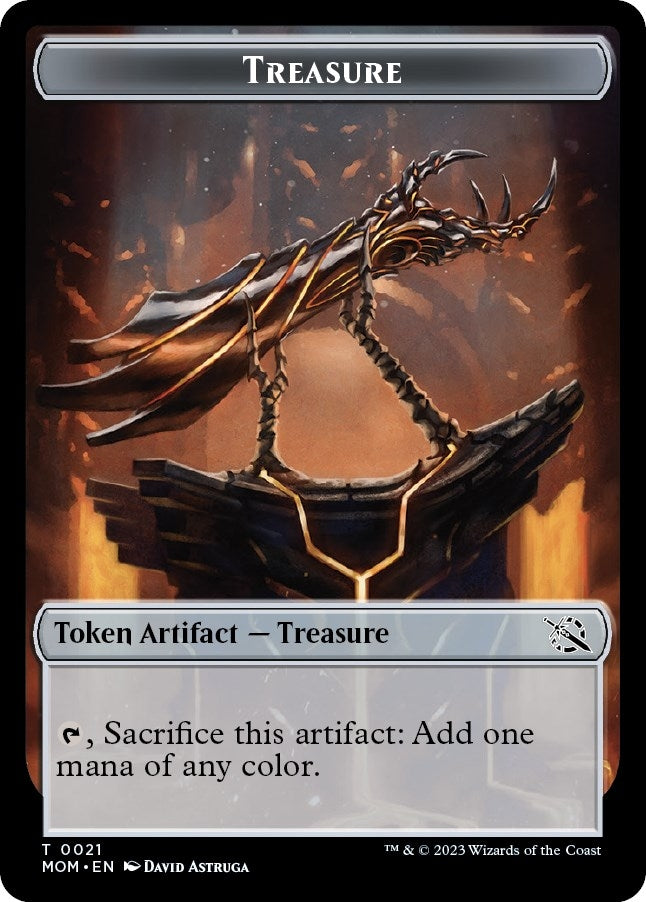 Image for Treasure Token (0021) (March of the Machine) (21) - Magic: The Gathering